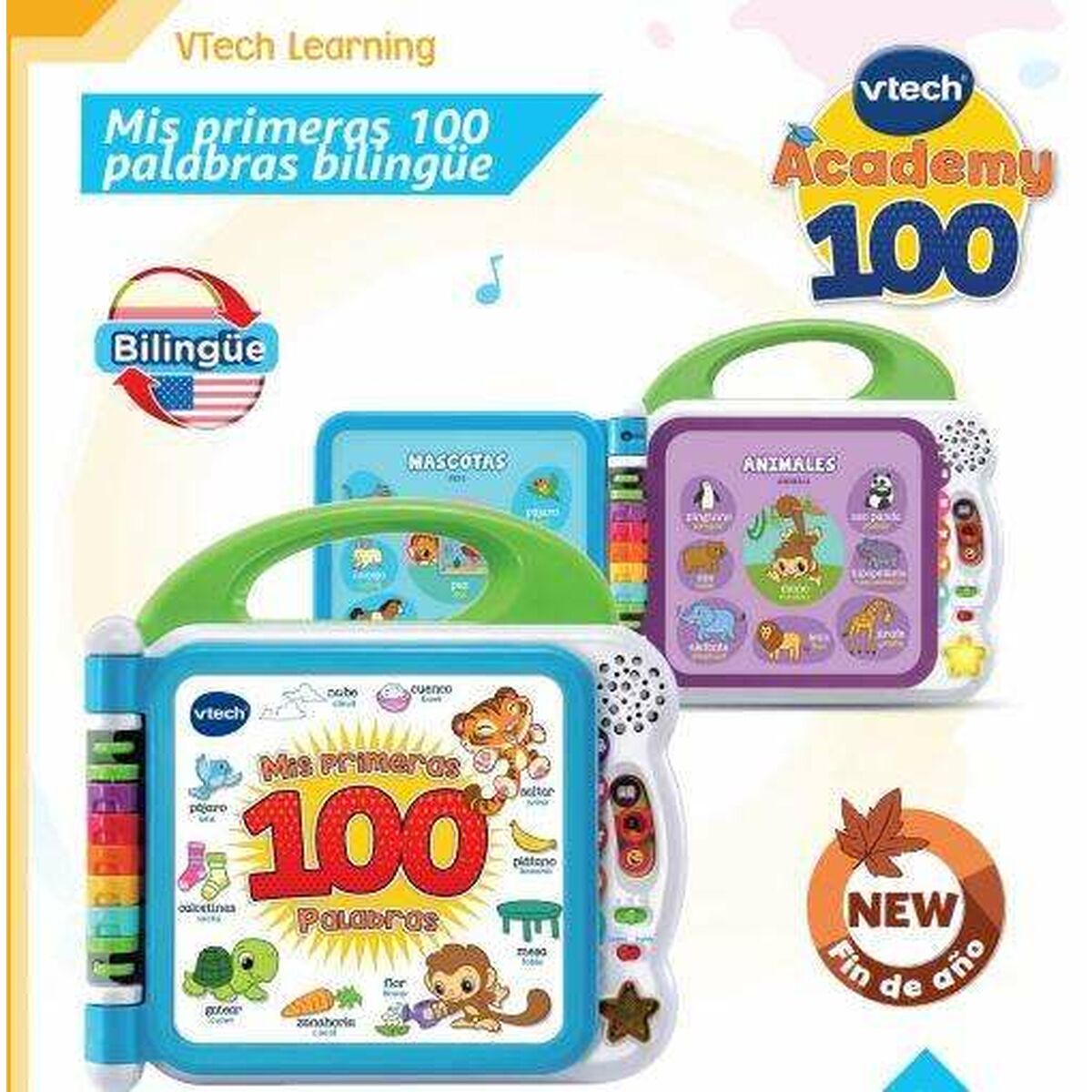 Libro interattivo per bambini Vtech Mis primeras 100 palabras 3 S2432365_1