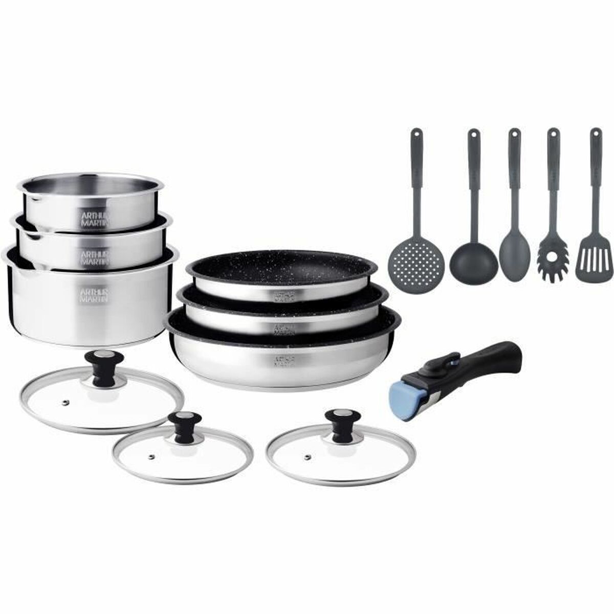 Batteria da Cucina Arthur Martin AM1275 15 Pezzi 2 S71013355_0