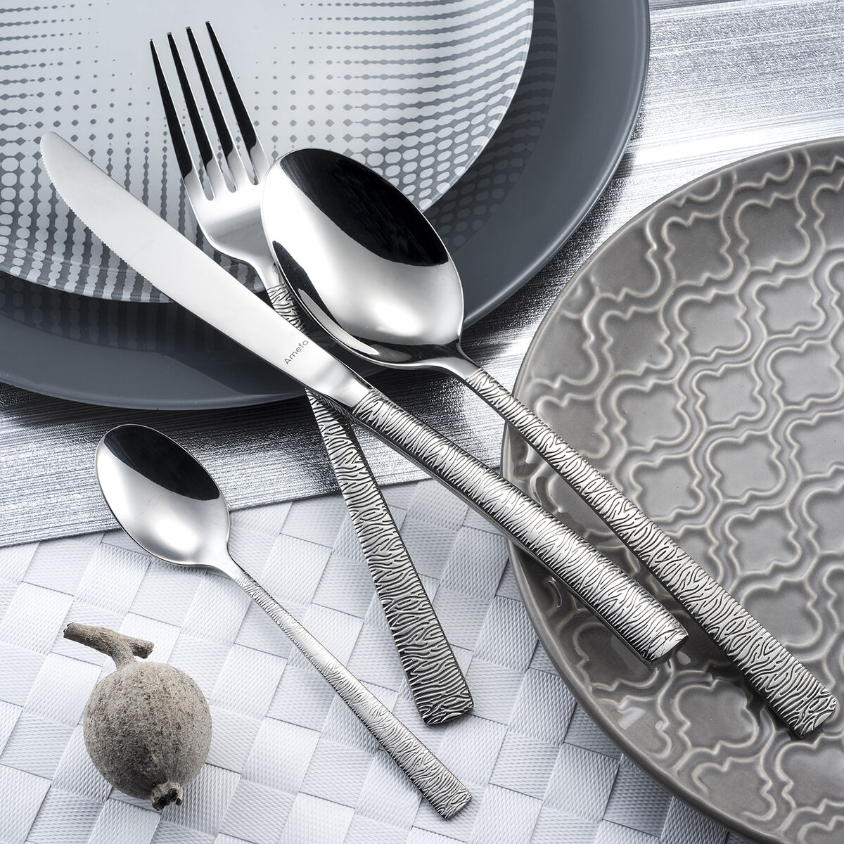 Set di Forchette Amefa Havane Jungle Metallo Acciaio inossidabile 12 Unità 3 S2711538_1