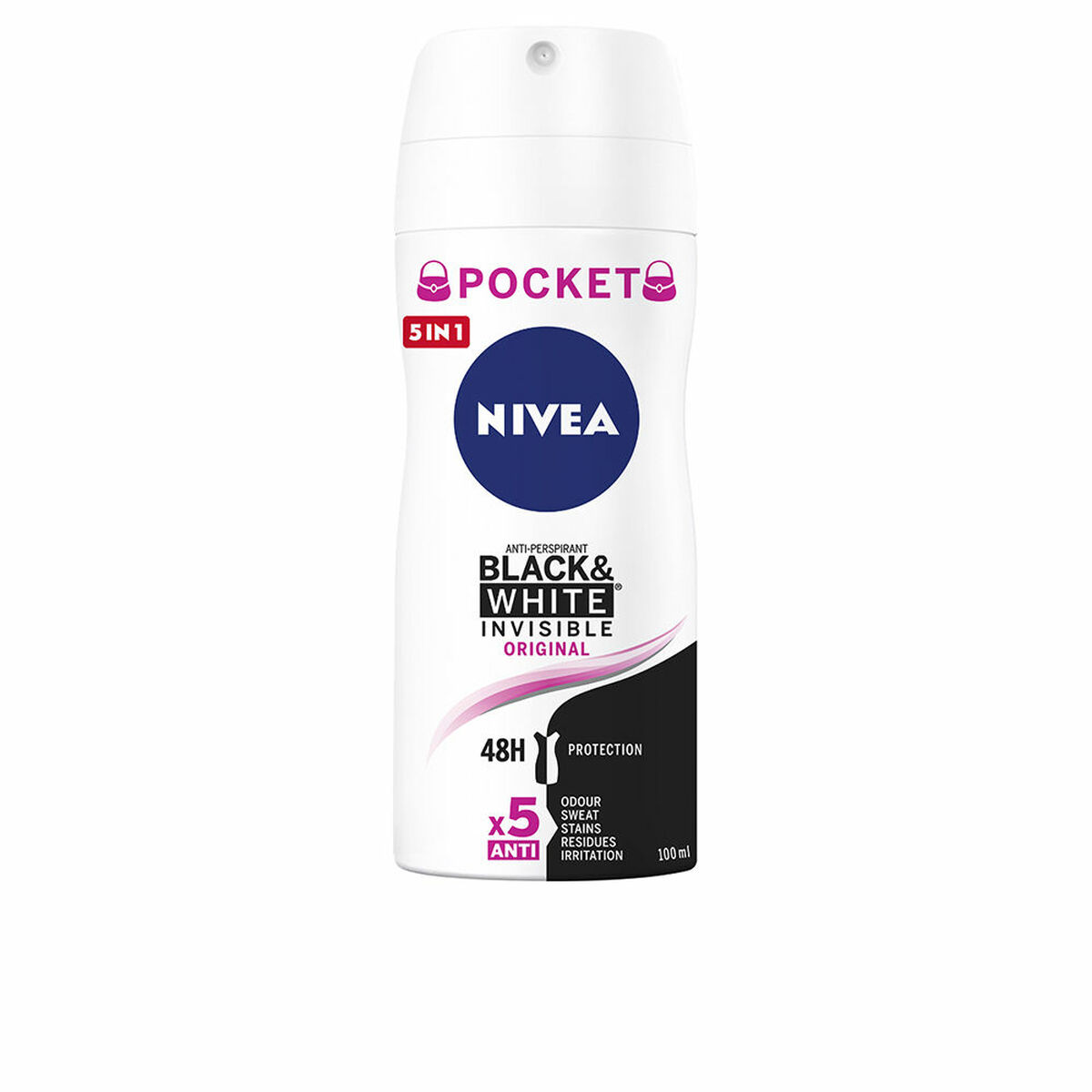 Deodorante Spray Nivea BLACK & WHITE 100 ml 2 S05126362_0