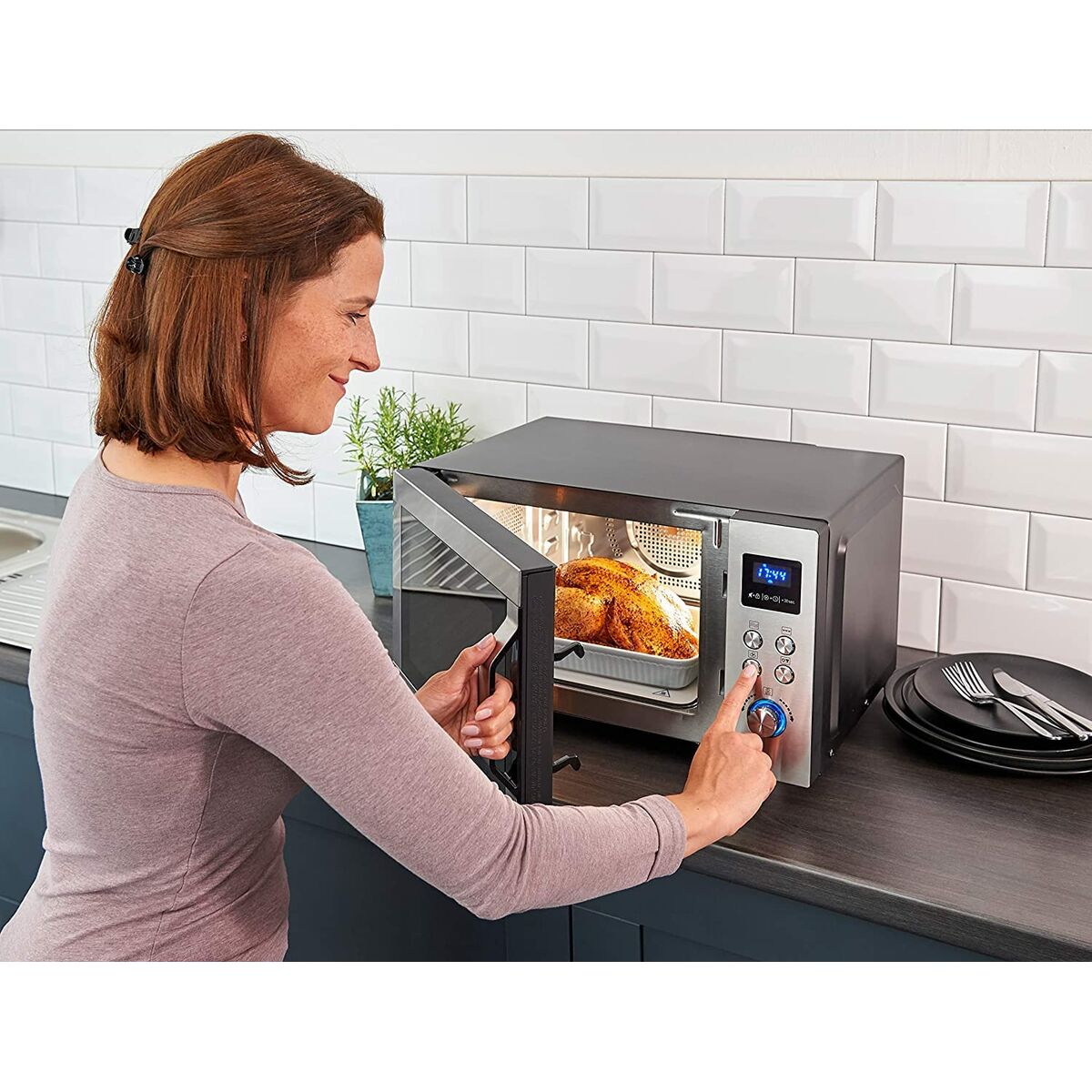 Microonde con Grill Severin 7777 25L 9 S7611388_7