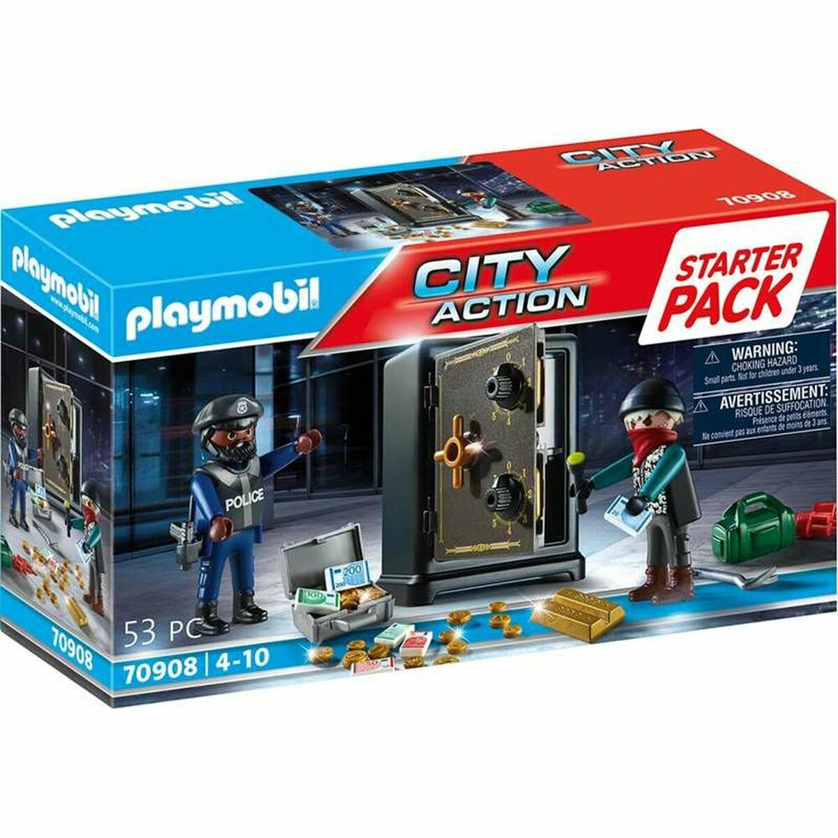 Playset Playmobil City Action Starter Pack Safe 70908 2 S2415310_0