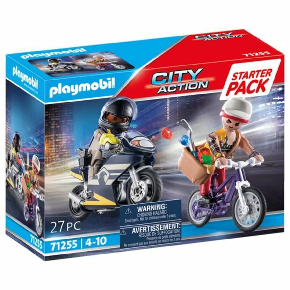 Playset di Veicoli Playmobil City Action - Agent and Thief 71255 27 Pezzi 2 S7190490_0