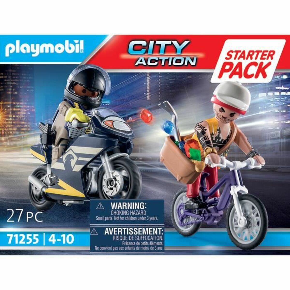 Playset di Veicoli Playmobil City Action - Agent and Thief 71255 27 Pezzi 5 S7190490_3