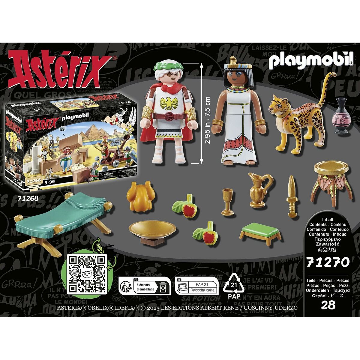 Playset Playmobil 71270 - Asterix: César and Cleopatra 28 Pezzi 14 S7190886_12