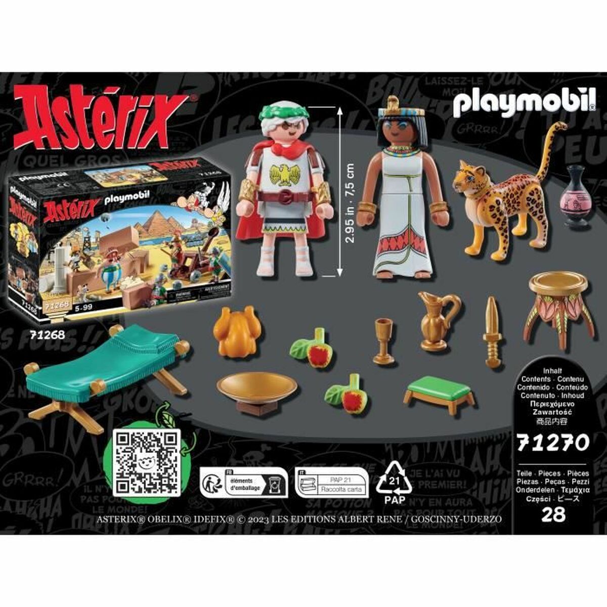 Playset Playmobil 71270 - Asterix: César and Cleopatra 28 Pezzi 4 S7190886_2