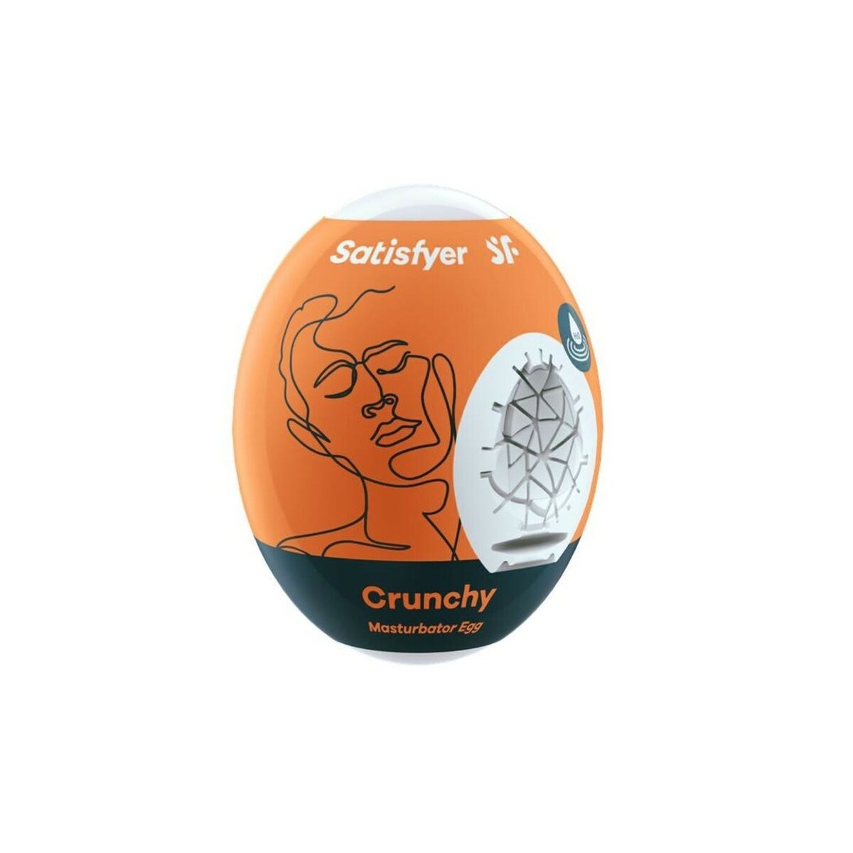 Masturbatore Uovo Satisfyer Crunchy Arancio 2 M0405303_0