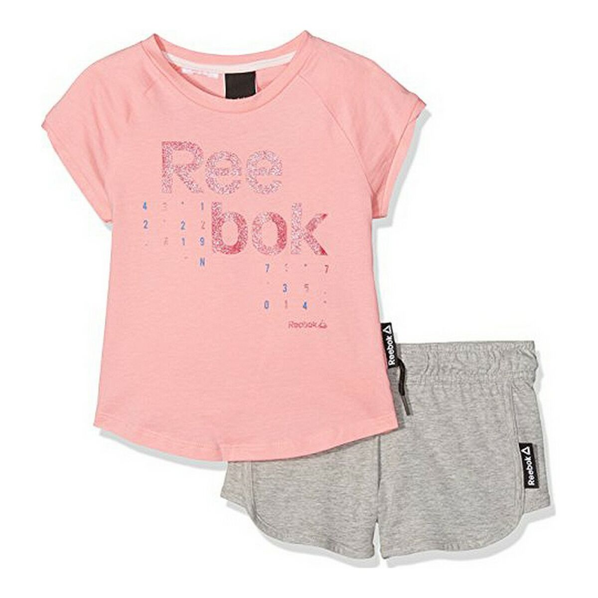 Tuta da Bambini Reebok G ES SS BK4374 Rosa 2 S2017523_0