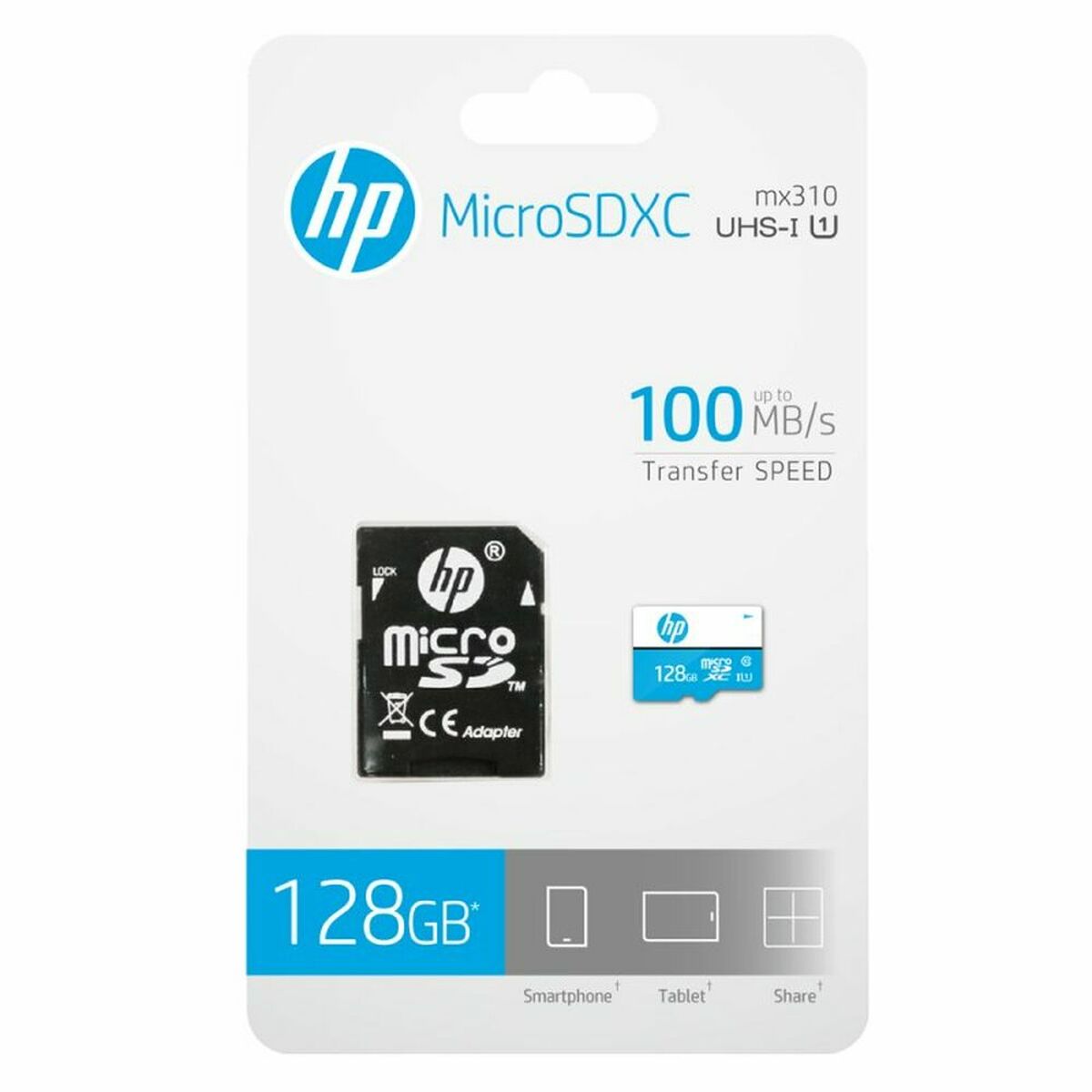Scheda Di Memoria Micro SD con Adattatore HP HFUD128-1U1BA 3 S0432897_1