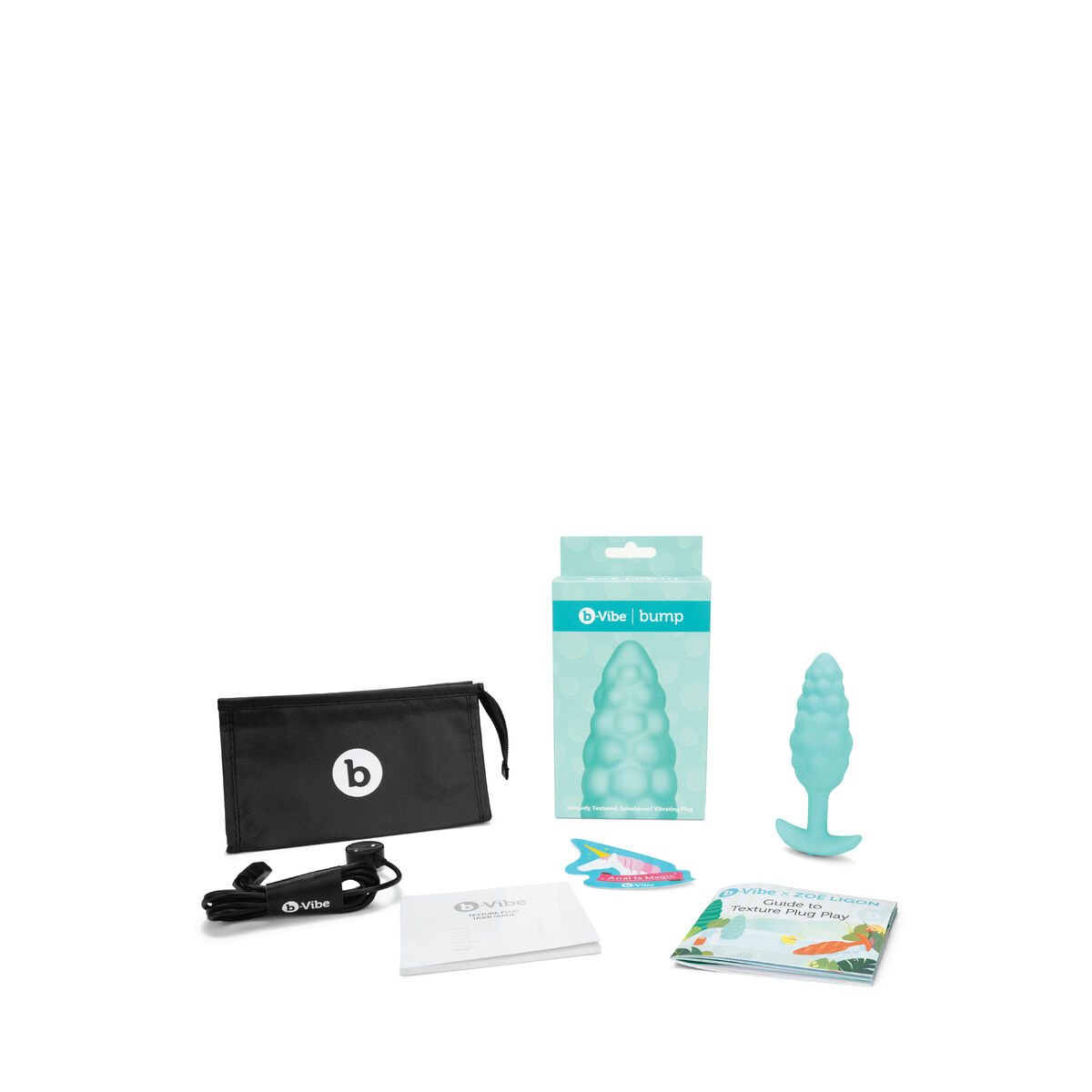 Butt Plug Vibrante B-Vibe Bump Texture Verde 11 S9402934_9