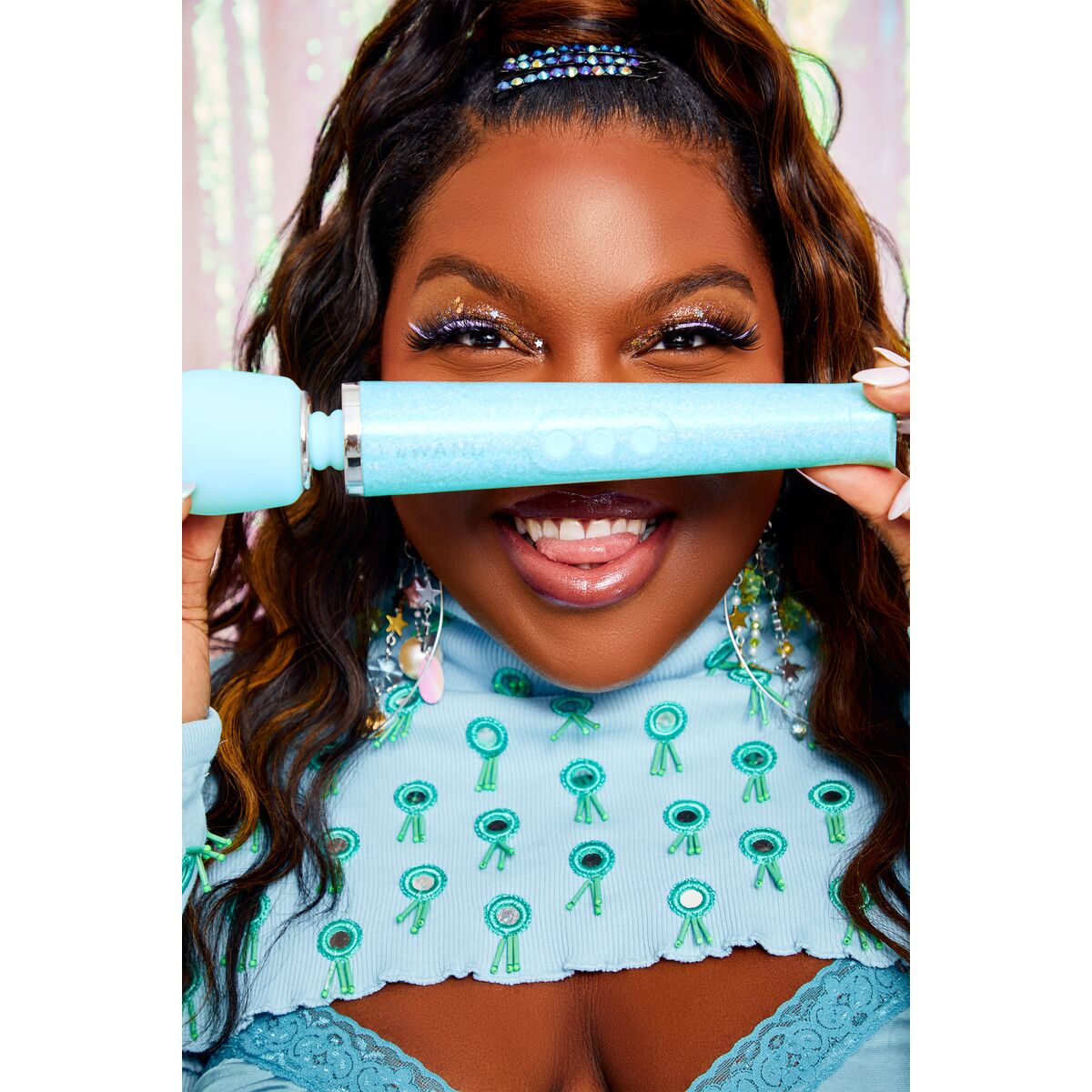 Vibratore Le Wand All That Glimmers Set Blu Pastello 14 S9402872_12