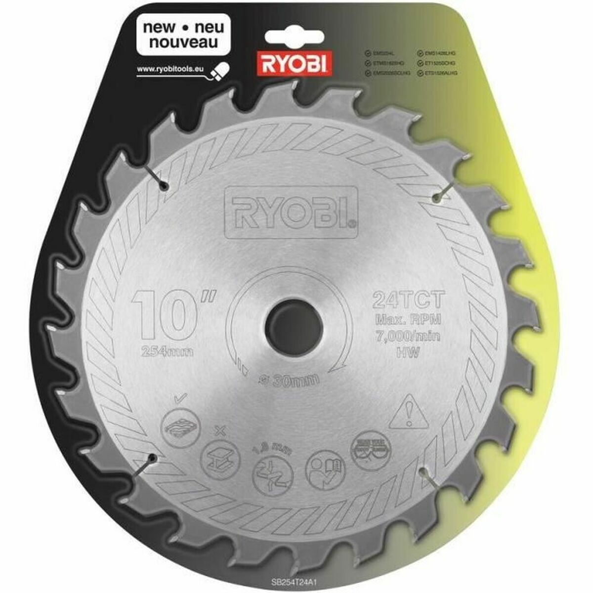 Disco da taglio Ryobi SB254T24A1 carburo 2 S7120467_0