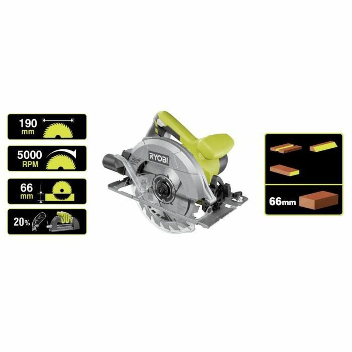 Sega circolare Ryobi 1400 W 5 S7183019_3