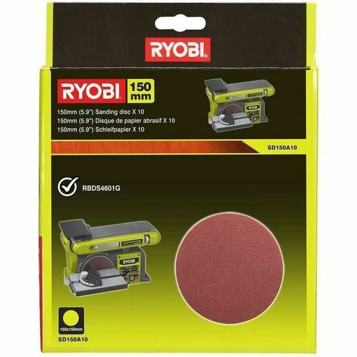 Dischi abrasivi Ryobi Ø 150 mm (10 Unità) 2 S7142070_0