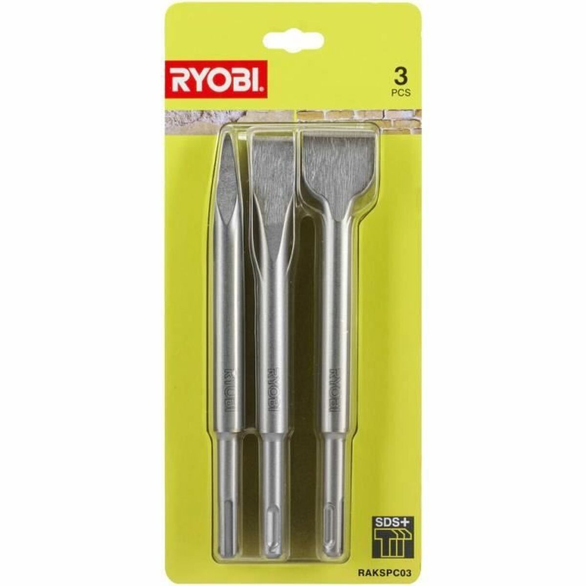Set di scalpelli Ryobi 3 S71000083_1