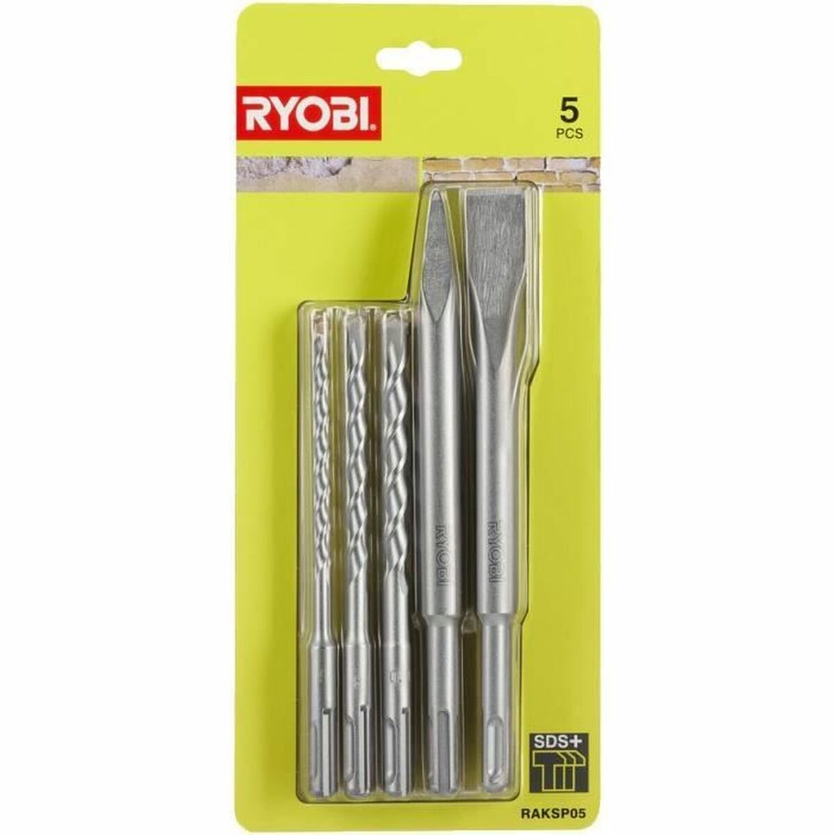 Set di trapani Ryobi RAKSP05 Scalpello Metallo 5 Pezzi 2 S71000084_0