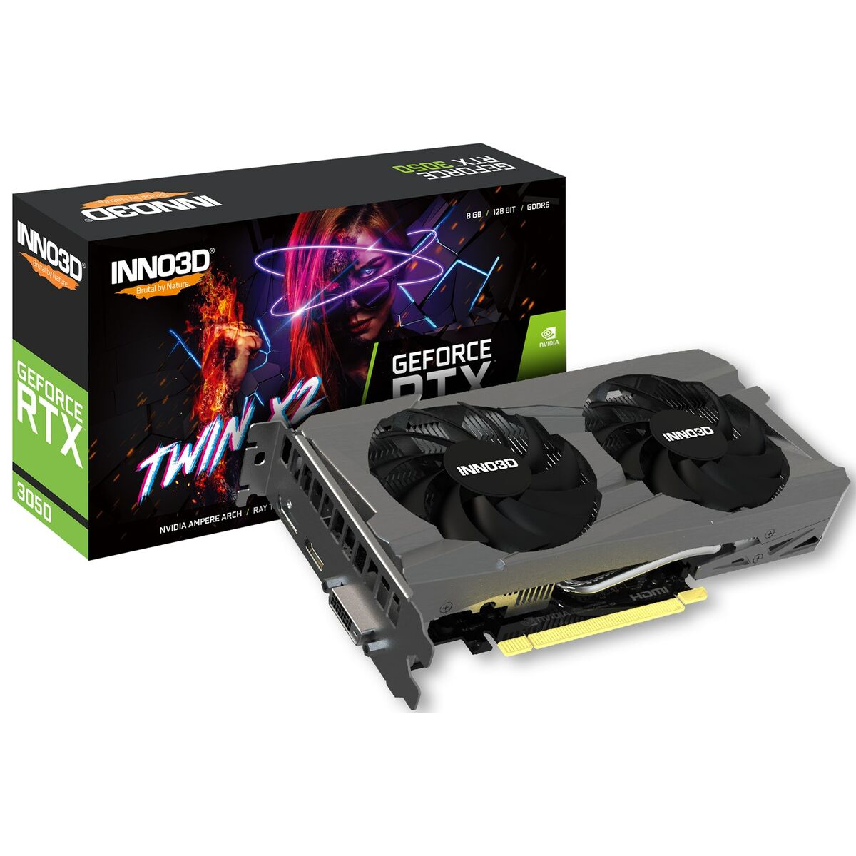 Scheda Grafica INNO3D N30502-08D6-1711VA41 Nvidia GeForce RTX 3050 8 GB GDDR6 2 S9164515_0