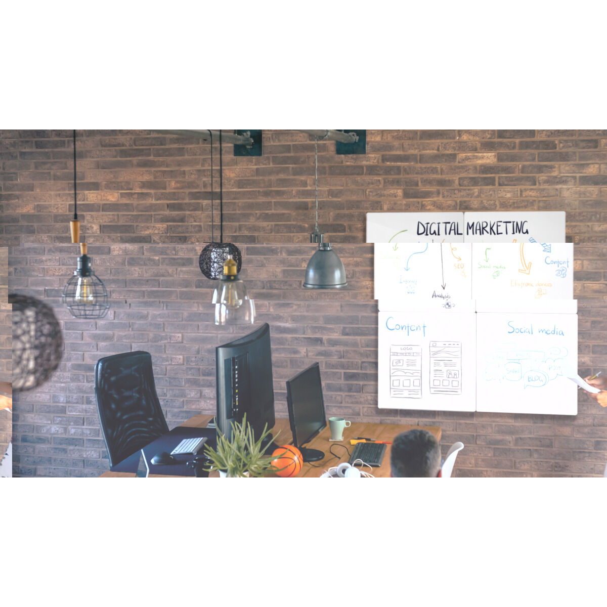 Lavagna magnetica Nobo Bianco Acciaio 60 x 45 cm 7 M0900121_5