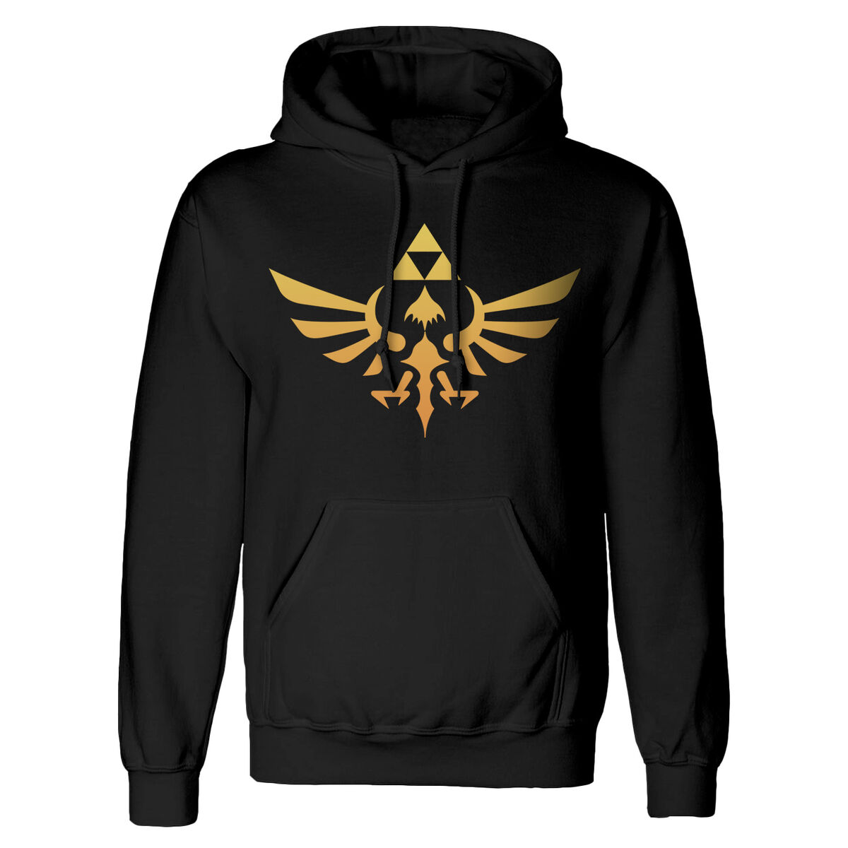 Felpa con Cappuccio Unisex The Legend of Zelda Hyrule Nero 2 D0801137_0