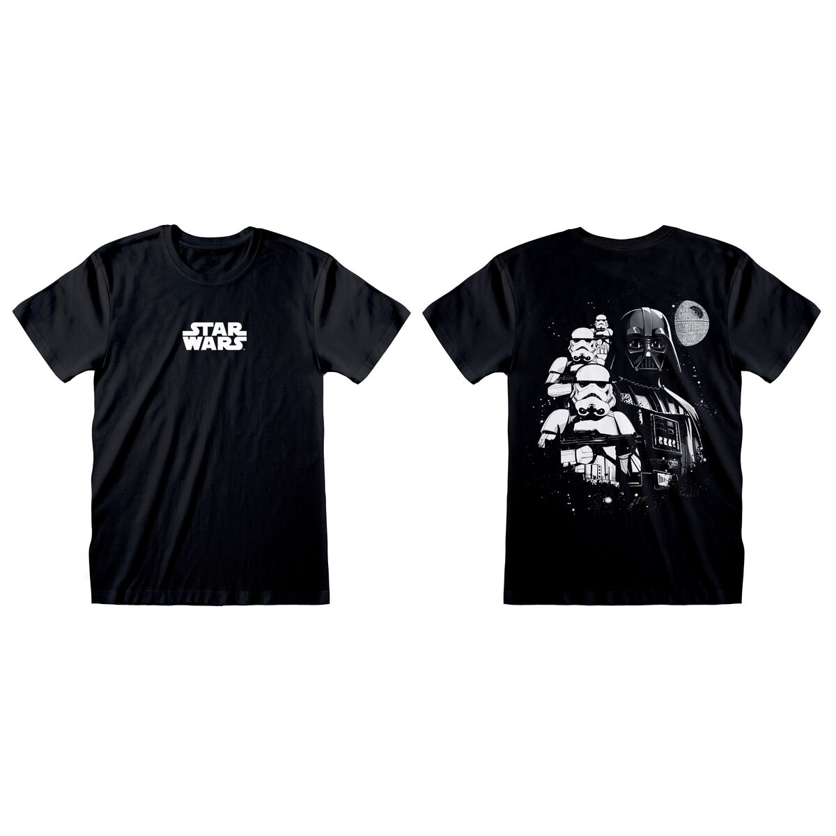 Maglia a Maniche Corte Star Wars Collage Nero Unisex 2 D0800477_0