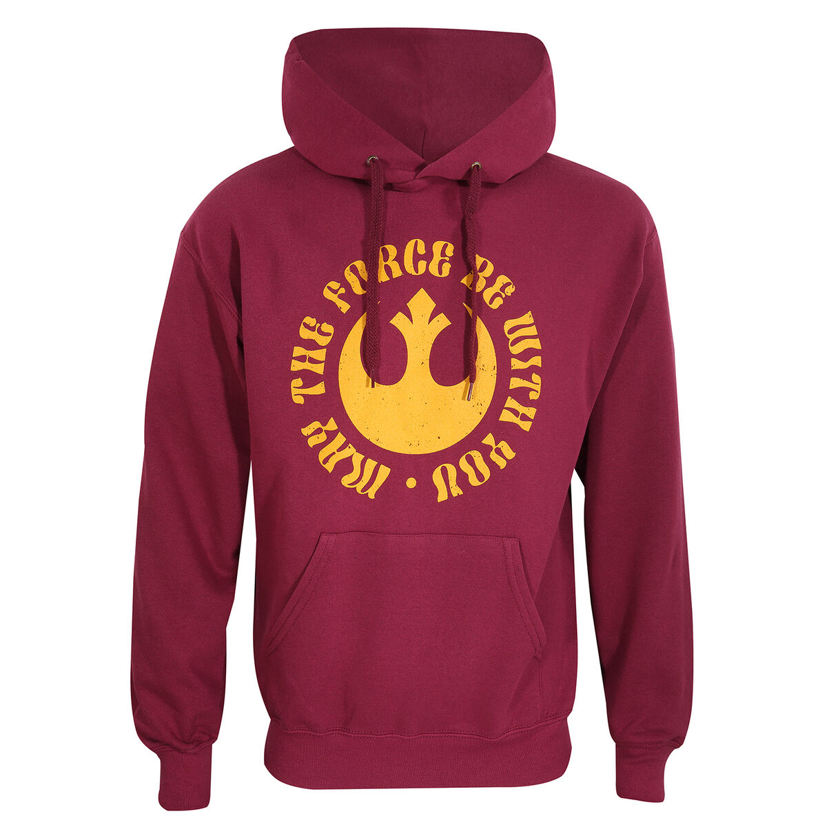 Felpa con Cappuccio Unisex Star Wars May The Force Be With You Bordeaux 2 D0800476_0