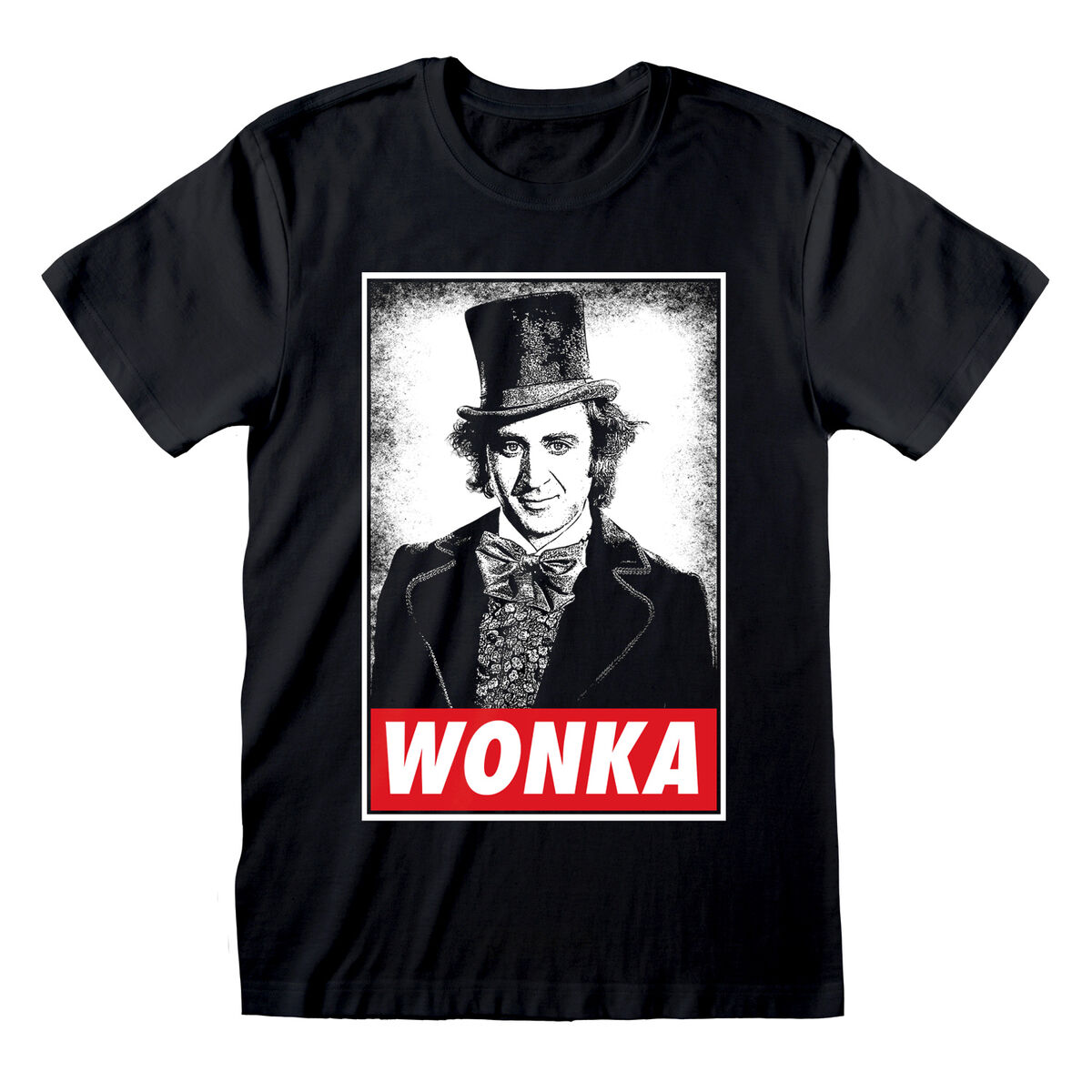 Maglia a Maniche Corte Unisex Willy Wonka Wonka Nero 2 D0801098_0