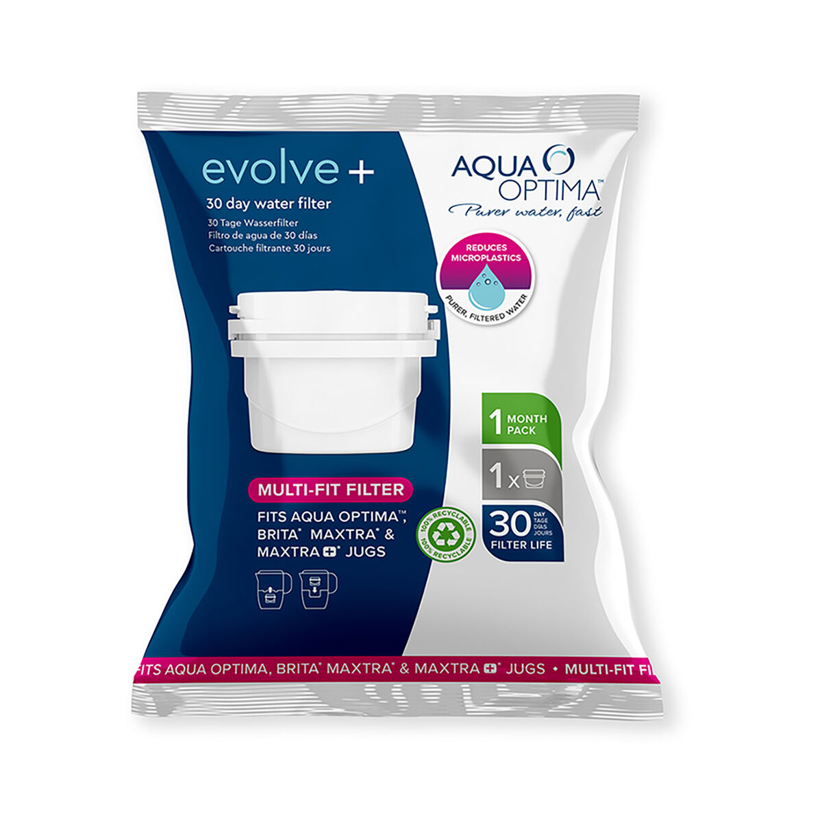 Filtro dell'acqua Aqua Optima Single Life Evolve Set 12 Unità 2 S2710410_0