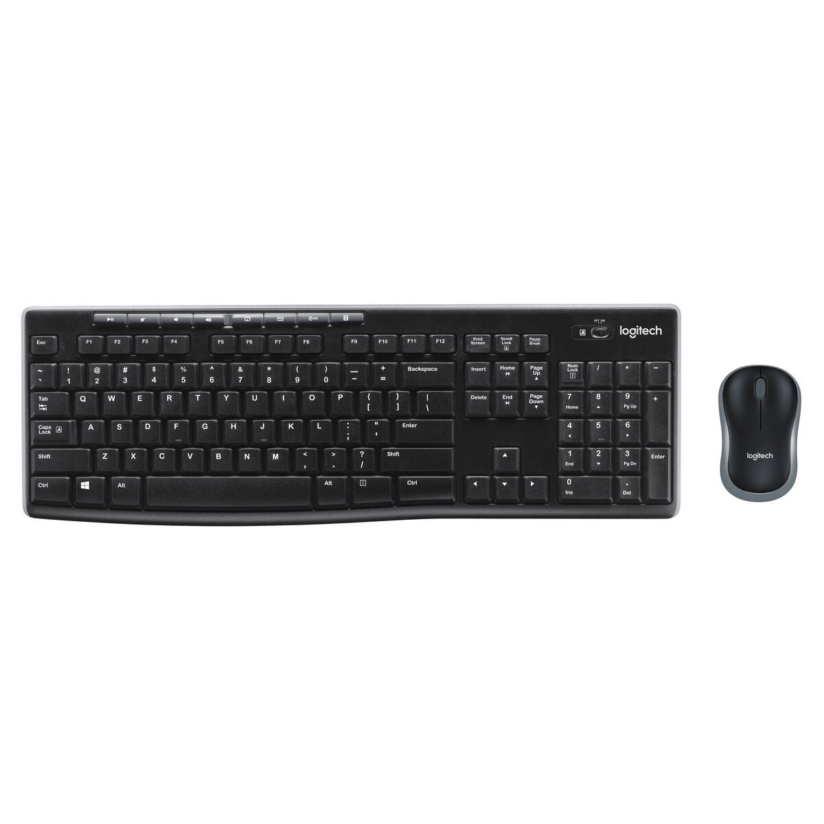 Tastiera e Mouse Wireless Logitech MK270 Francese Nero AZERTY 3 S7134001_1