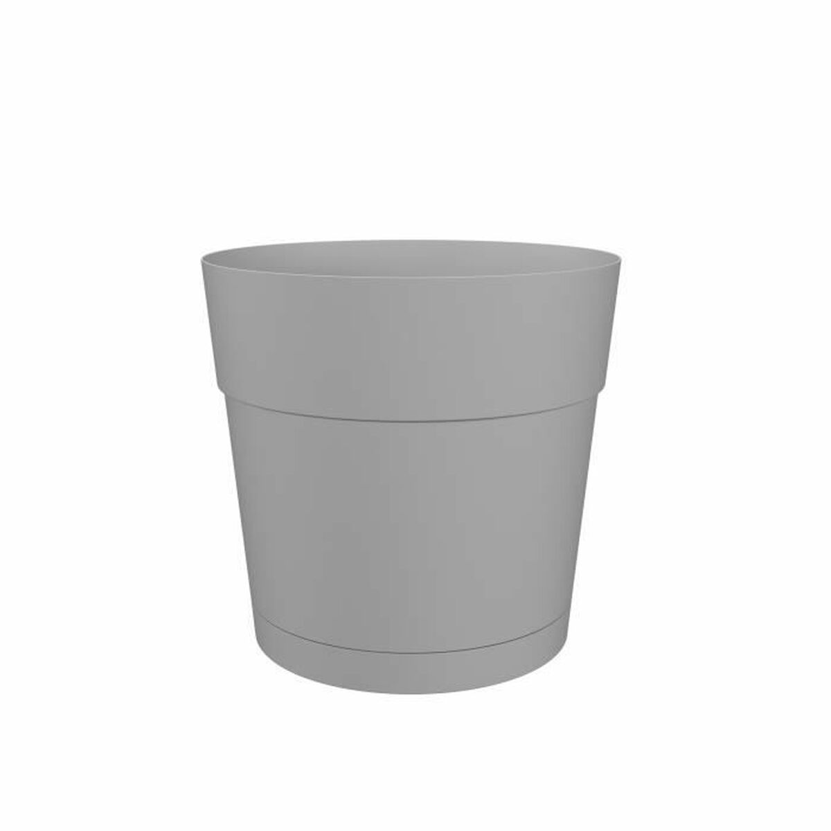 Vaso Artevasi Grigio chiaro Plastica Rotonda Ø 40 cm 2 S7184981_0