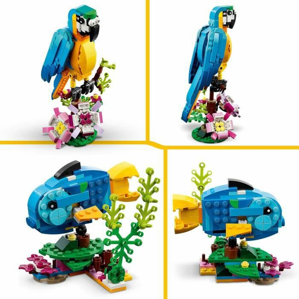 Set di Costruzioni Lego Creator 31136 Exotic parrot with frog and fish 3 in 1 253 Pezzi 5 S7186924_3