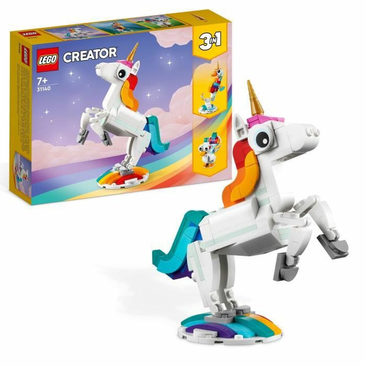 Set di Costruzioni Lego Creator 3-in-1 31140 The magic unicorn 2 S7188358_0