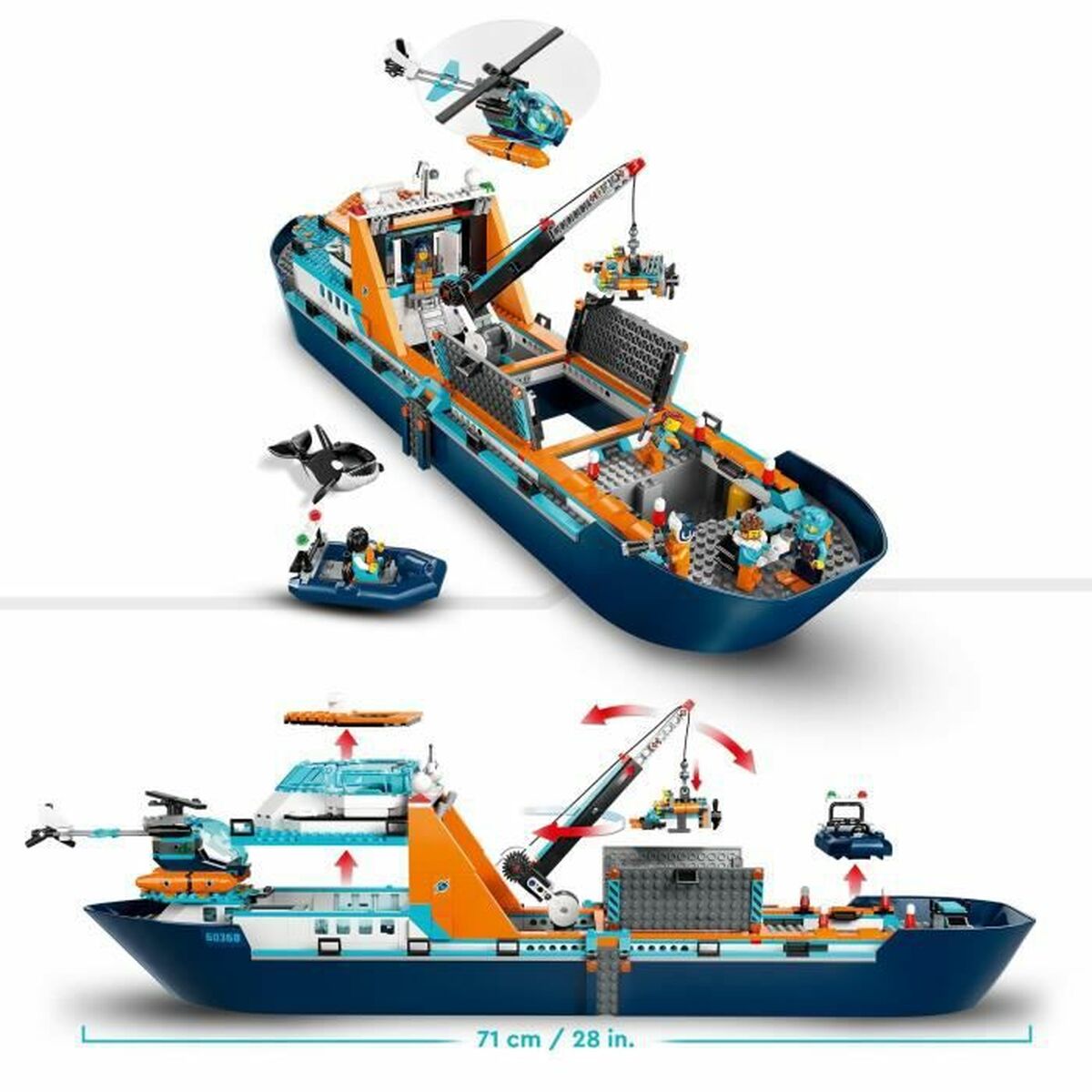 Set di Costruzioni Lego 60368 BARCO EXPLORADOR ÁRTICO Multicolore 4 S9140326_2