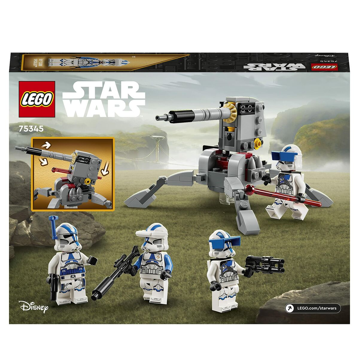Set di Costruzioni Lego Star Wars 75345 Fighting Pack of the Troopers Clone of the 501st Legion 14 S7185574_12