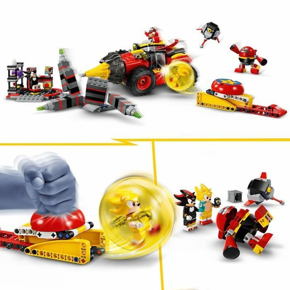 Set di Costruzioni Lego Sonic the Hedgehog 76999 Super Sonic vs. Egg Drillster 590 Pezzi 4 S71007031_2