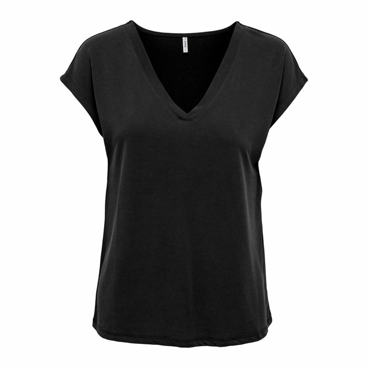 Maglia a Maniche Corte Donna Only Onlfree Life Mod.V-Neck Nero 2 S64149244_0