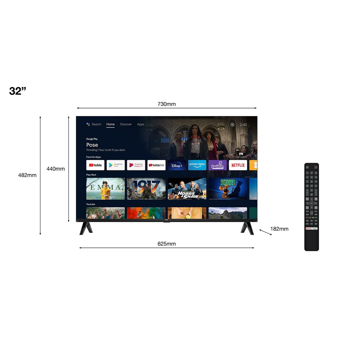 Smart TV TCL S54 Series 32S5400AF 32" Full HD LED HDR D-LED HDR10 Direct-LED 4 S9133948_2
