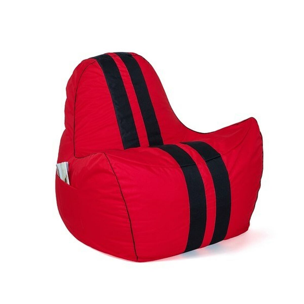 Puff GO GIFT Nero Rosso Oxford tejido antidesgarros 140 x 100 x 100 cm 140 x 100 cm 2 S9143257_0