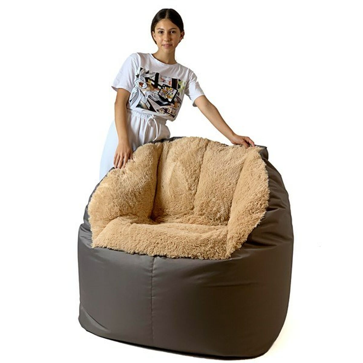 Puff GO GIFT Bronce Oxford tejido antidesgarros 4 S9143269_2