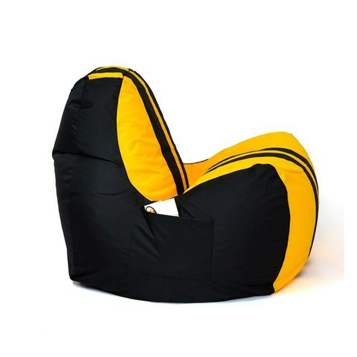 Puff GO GIFT Giallo Nero Oxford tejido antidesgarros 140 x 100 x 100 cm 140 x 100 cm 3 S9143260_1