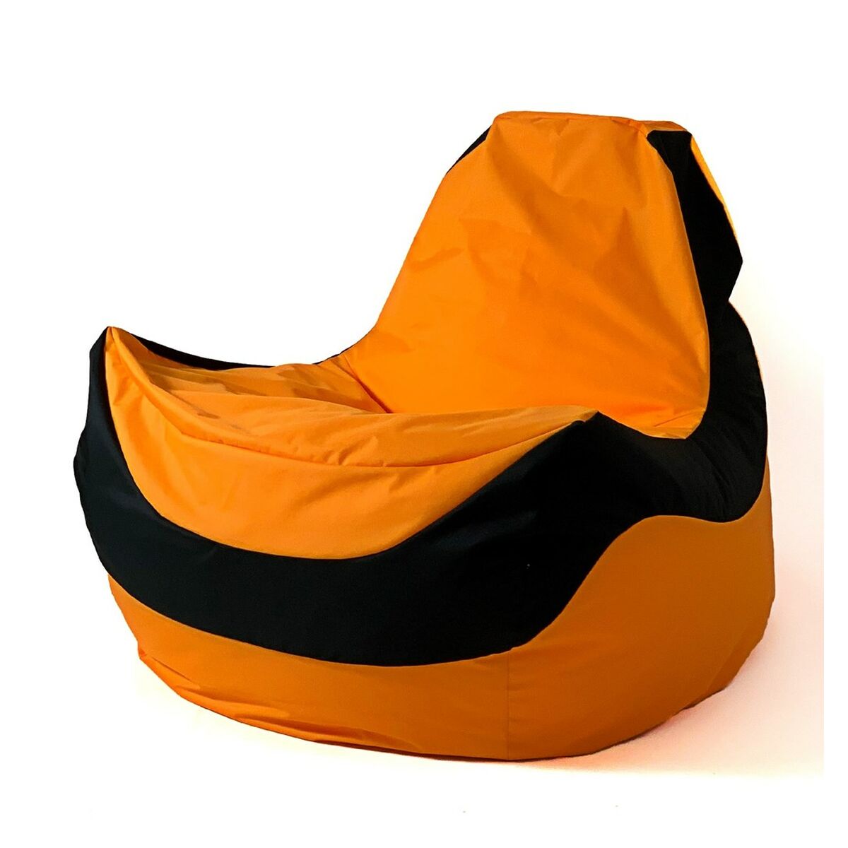 Puff GO GIFT Nero Arancio Oxford tejido antidesgarros 140 x 100 x 100 cm 140 x 100 cm 2 S9143255_0