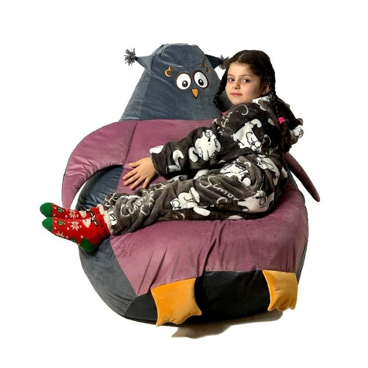 Puff GO GIFT Grigio Rosa Oxford 130 x 90 cm 5 S9143061_3