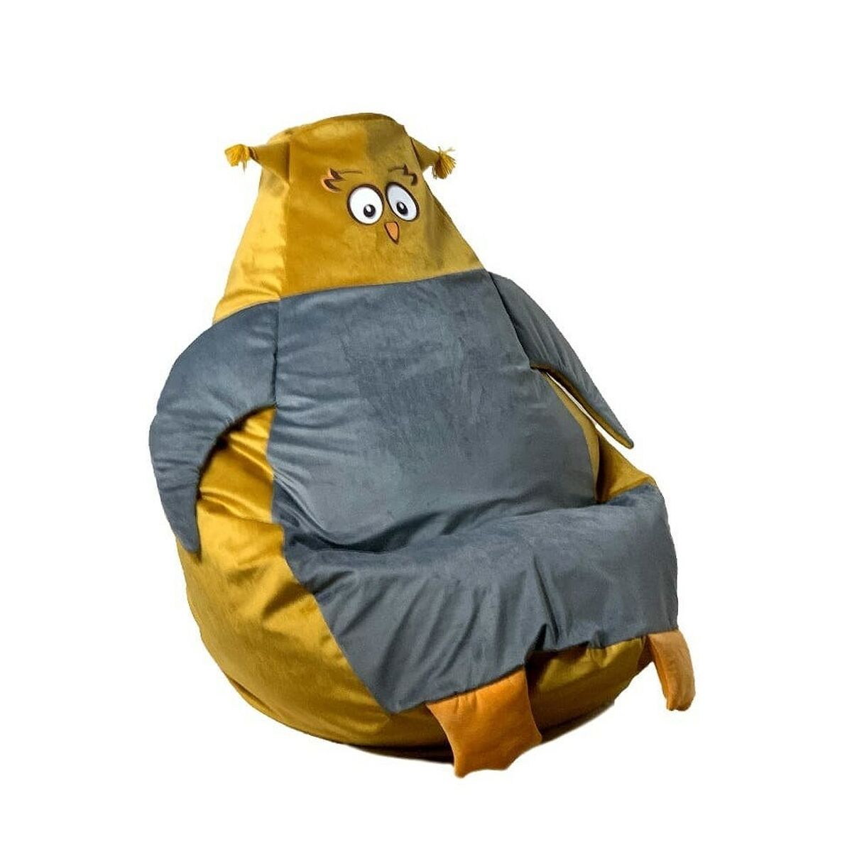 Puff GO GIFT Oro Grigio Velluto 130 x 90 cm 4 S9143063_2