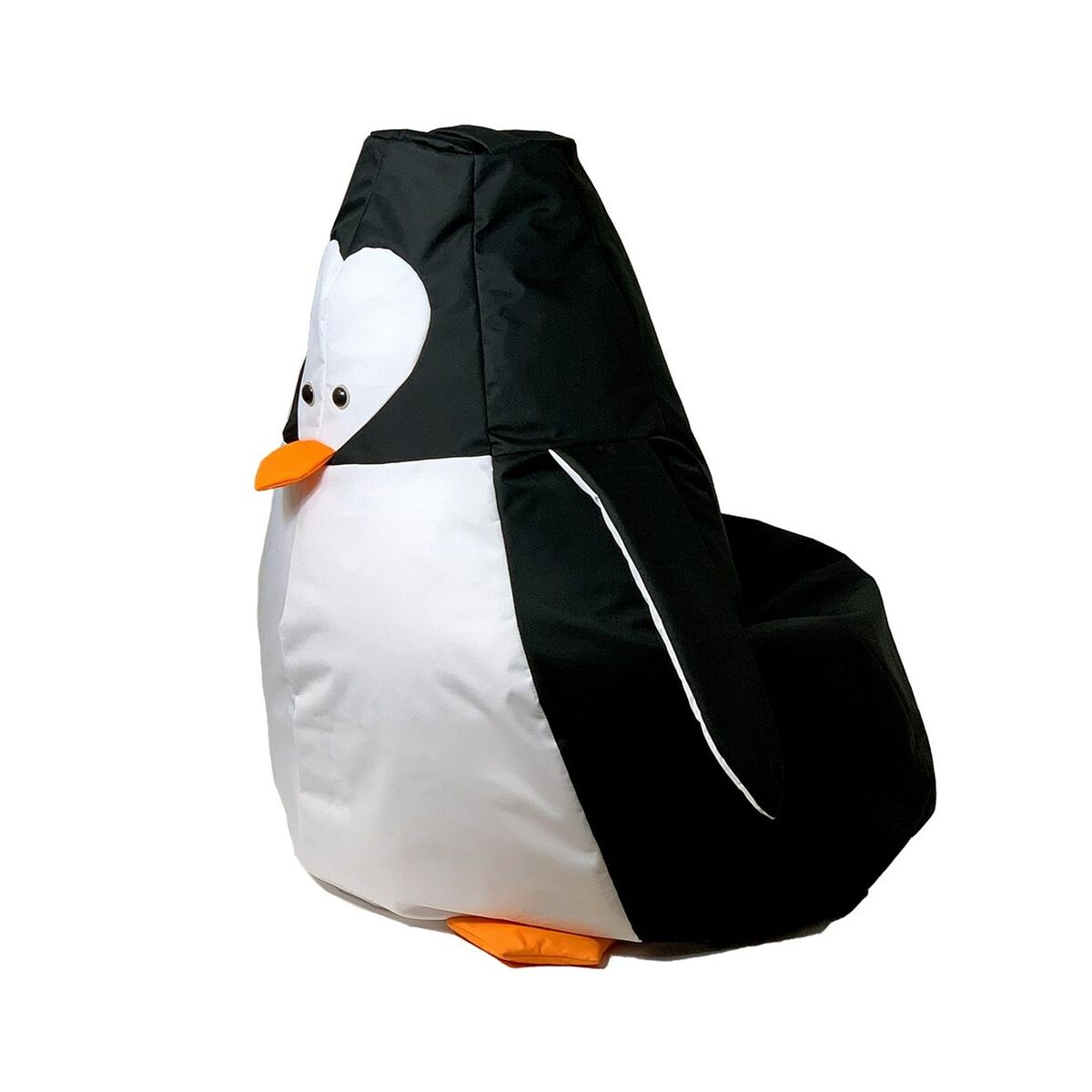 Puff GO GIFT Bianco Nero Oxford Pinguino 105 x 80 cm 2 S9143056_0