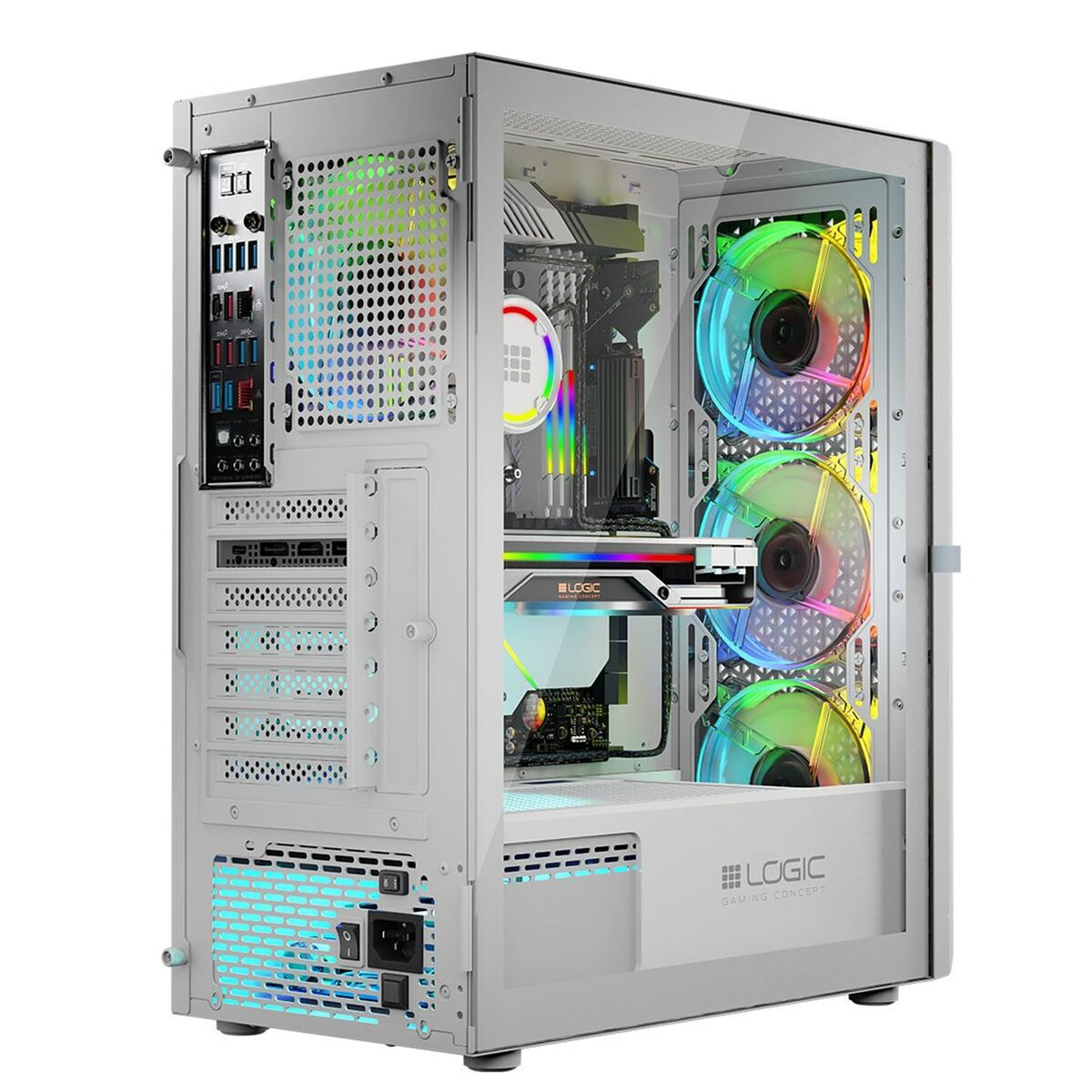 Case computer desktop ATX Logic ARAMIS ARGB Bianco 5 S9140373_3