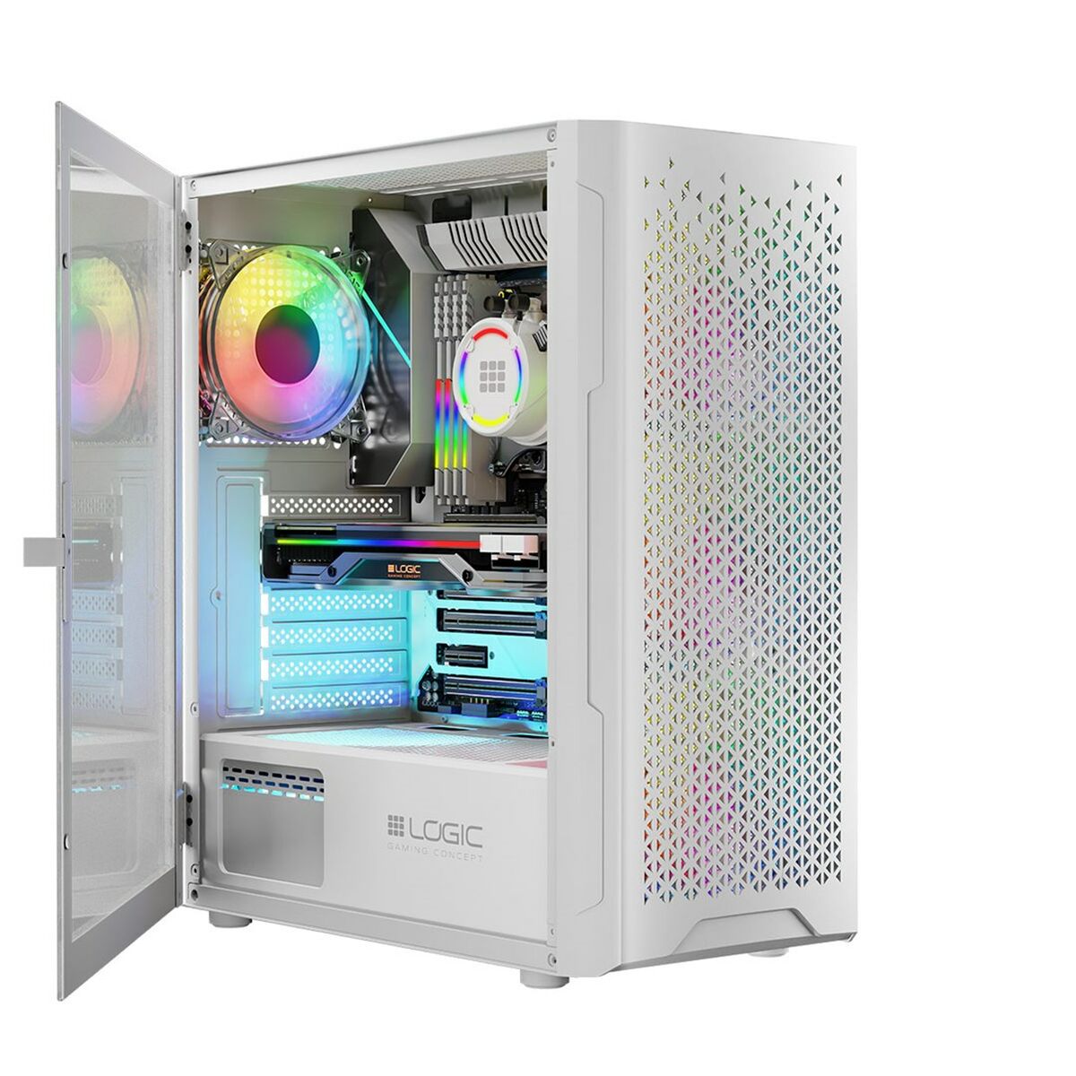 Case computer desktop ATX Logic ARAMIS ARGB Bianco 7 S9140373_5