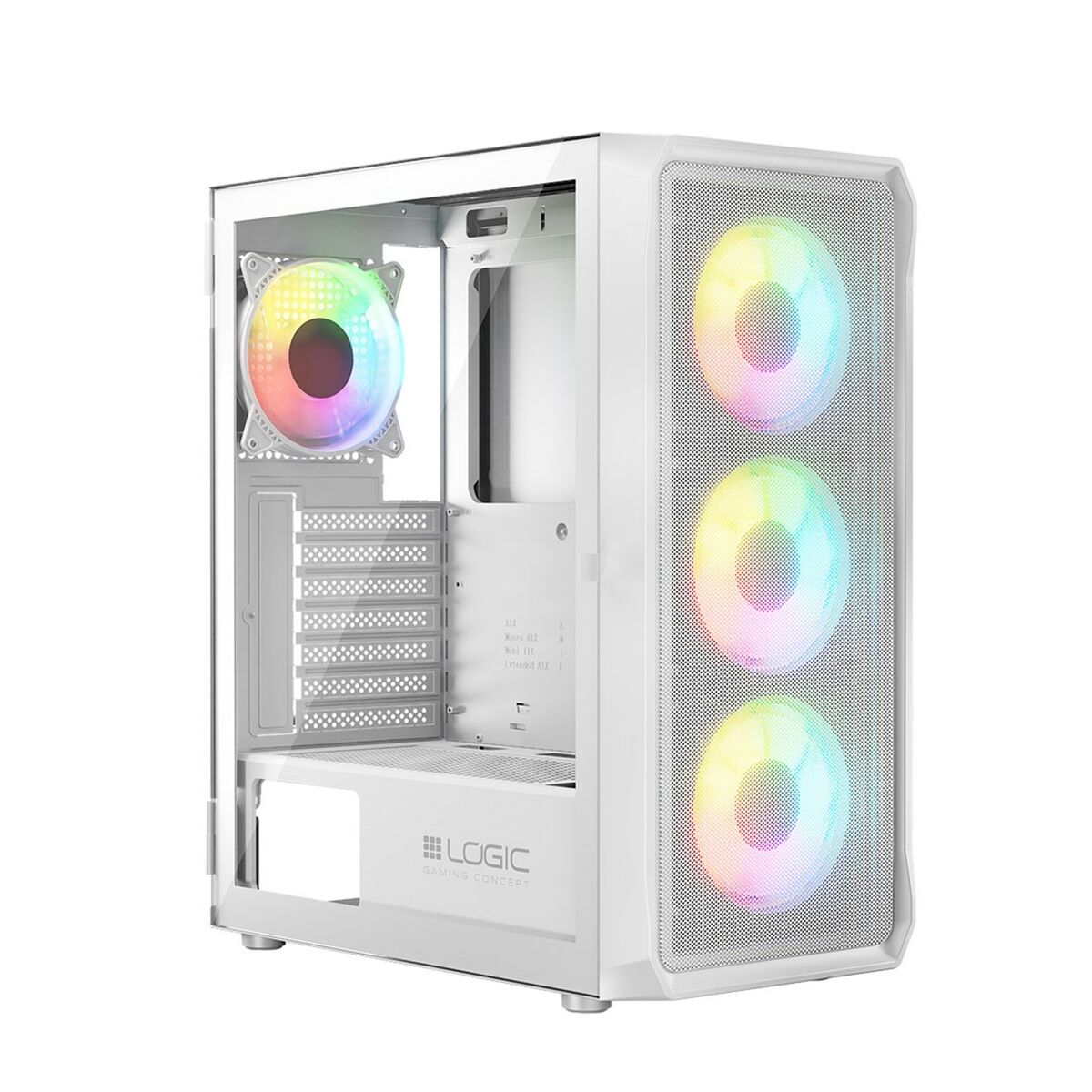 Case computer desktop ATX Logic PORTOS ARGB Bianco Nero 17 S9140371_15
