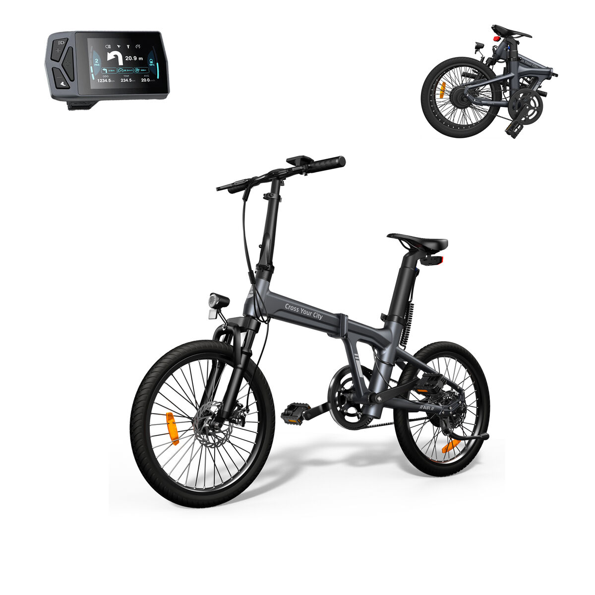Bicicletta Elettrica Xiaomi ADO Air 20S Grigio 10000 mAh 20" 100 Km 2 S1906479_0