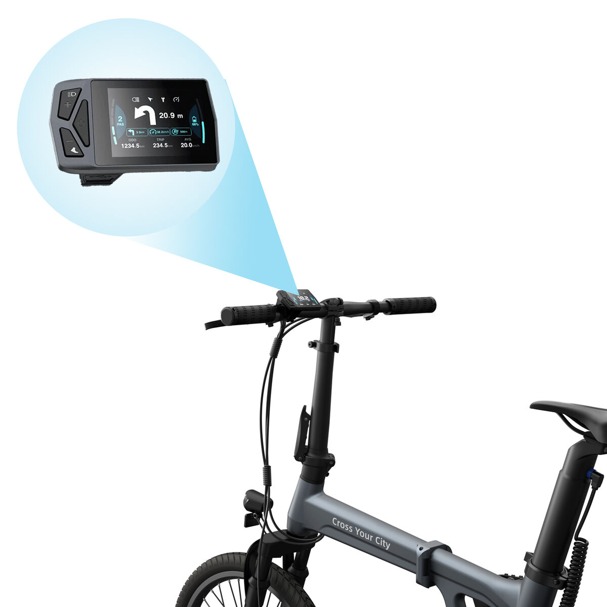 Bicicletta Elettrica Xiaomi ADO Air 20S Grigio 10000 mAh 20" 100 Km 6 S1906479_4