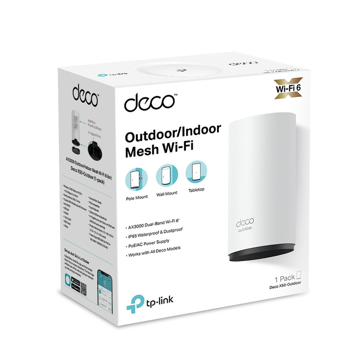 Punto d'Accesso TP-Link Deco X50-Outdoor(1-pack) Bianco 6 S9197901_4
