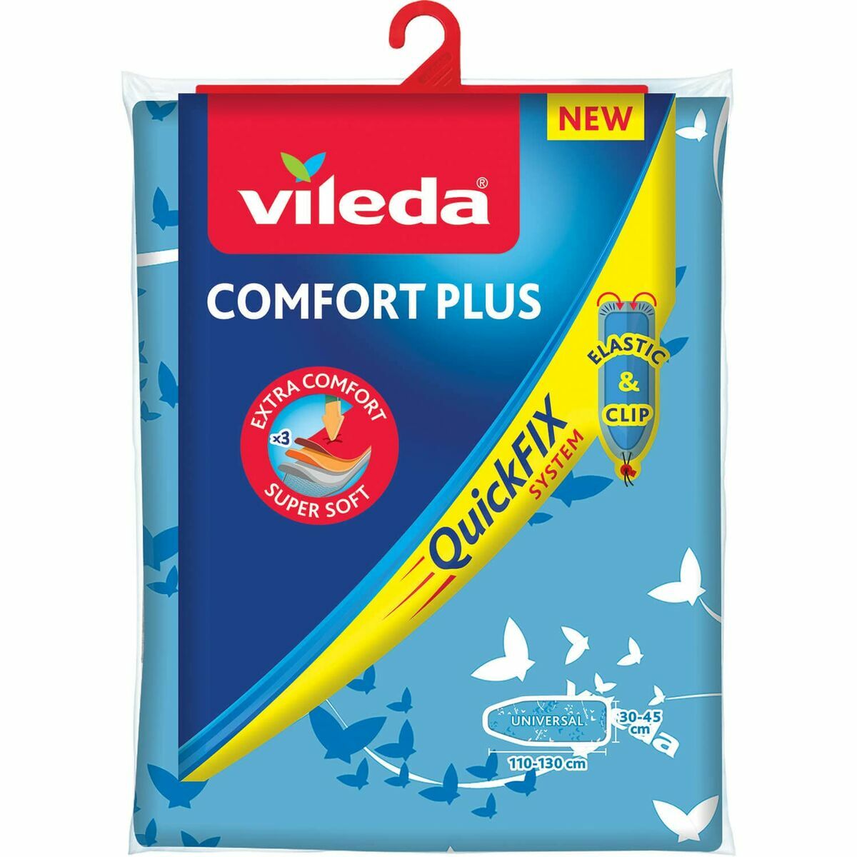 Copri asse da stiro Vileda 163255 Comfort Plus Azzurro (130 x 45 cm) 3 S7902007_1